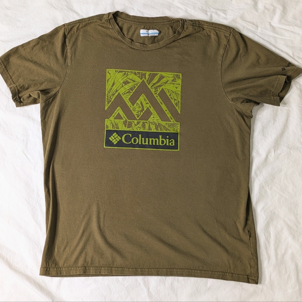 Columbia T-shirt - men's medium size, organic cotton